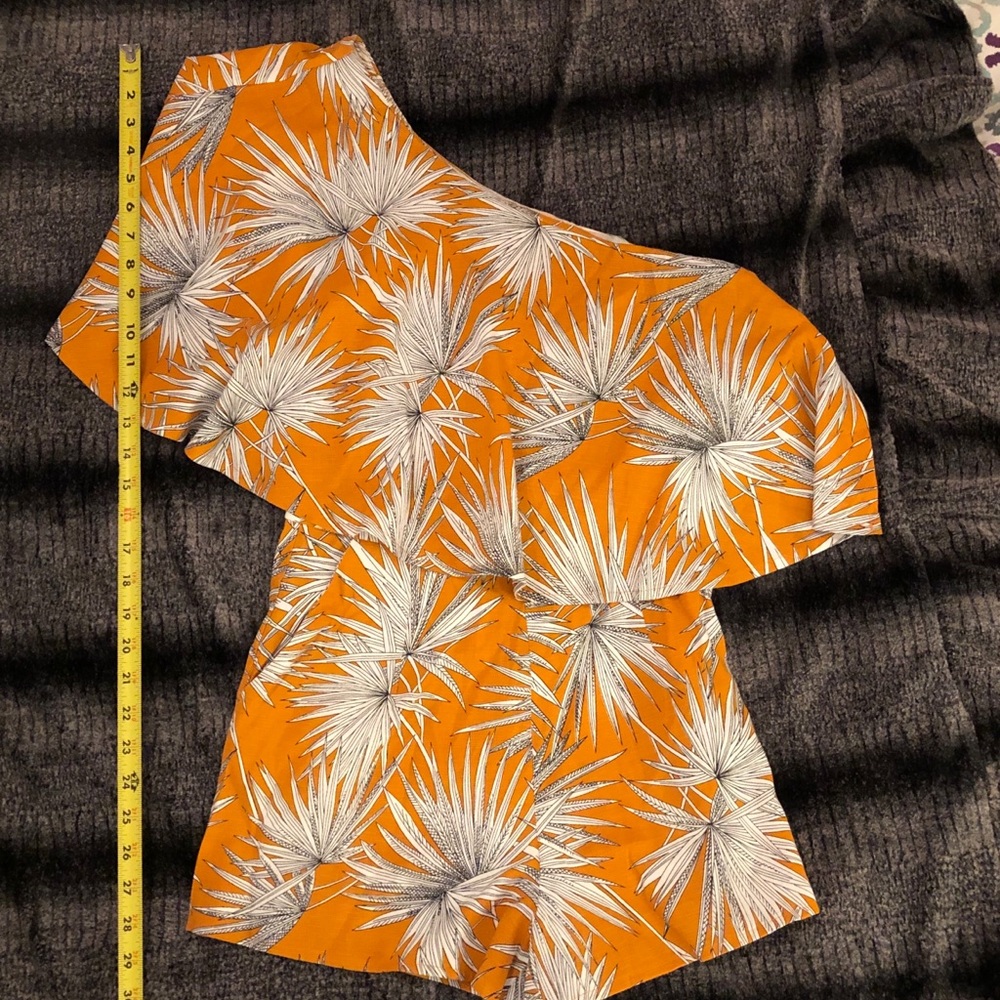 Runaway Floral One-Shoulder Romper